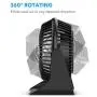 BESKAR USB Small Desk Fan - 6 Inch Portable Fans with 3 Speeds Strong Airflow, Quiet Operation and 360°Rotate, Personal Table Fan for Home,Office, Bedroom - 3.9 ft Cord BESKAR USB Small Desk Fan - 6 Inch Portable Fans with 3 Speeds Strong Airflow, Quiet Operation and 360°Rotate, Personal Table Fan for Home,Office, Bedroom - 3.9 ft Cord