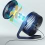 EigPluy USB Desk Fan,5 Inch Portable USB Fan,Small Table Fan,Personal Desktop Fan,Quiet USB Fan for Office/Home/Camping