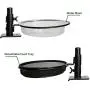 HLTOP Deck Bird Feeders Deck Mount Bird Bath with Metal Mesh Tray and Water Bowl - Detachable and Adjustable Heavy Duty Sturdy Clamp Stand - Balcony Bird Feeder Perfect for Attracting Birds HLTOP Deck Bird Feeders Deck Mount Bird Bath with Metal Mesh Tray and Water Bowl - Detachable and Adjustable Heavy Duty Sturdy Clamp Stand - Balcony Bird Feeder Perfect for Attracting Birds