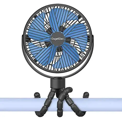 GagetElec 8” Stroller Fan Clip On for Baby Fan 10000mAh Portable Fan Rechargeable Battery Operated Fan Mini Handheld Car Seat Fan USB Small Desk Personal Fan for Stroller Accessories/Crib/Home Office GagetElec 8” Stroller Fan Clip On for Baby Fan 10000mAh Portable Fan Rechargeable Battery Operated Fan Mini Handheld Car Seat Fan USB Small Desk Personal Fan for Stroller Accessories/Crib/Home Office