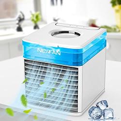 Tongtai Mini Air Conditioner,Portable Small Air Conditioners Fan Portable AC with 3 Wind Speeds&7 Colourful Light&Humidify,Personal Air Conditioner for Home Room Office