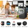 Personal Air Cooler, Portable Air Conditioner Fan, Evaporative Mini Cooler Desk Fans with 600ML Water Tank and 3 Speeds, Cooling Mist Humidifier with 8 Colors Night Light for Room/Office/Dorm/Bedroom