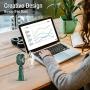 Viinffu Handheld Fan, Portable Personal Fan with Adjustable 3 Speeds, 4000mAh Battery Operated Last for 10 hours, Desk USB Mini Cooling Fan for Outdoor, Indoor, Dark Green