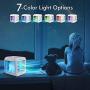 Personal Air Conditioner, Portable Air Conditioners with Icebox, Mini Air Conditioner with 3 Speeds, Table Fan for Room & Office, Air Humidifier, Air Cooler with USB Cable, Quiet, 7-Color Night Light