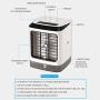 Naysku Portable Air Conditioner Fan, Personal Space Mini Air Cooler Quiet Desk Fan with Handle, Misting Fan, 3 Speeds USB Fan for Home, Office, Room, Office, Outdoor, Travel