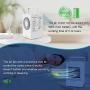 Personal Air Cooler, Rechargeable Battery Operated 60°&120° Auto Oscillation, Portable Air Conditioner Fan with 3 Wind Speeds & 2 Refrigeration, Ultra Quite Ice Cooler Fan for Home Office Outdoor