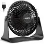HONYIN 6 Inch Small Desk Fan with Powerful Airflow, Quiet Operation Portable Fan, 3-Speed Adjustable and 360°Rotatable Fan, Mini Personal Fan for Home Office Bedroom—3.9ft Cord HONYIN 6 Inch Small Desk Fan with Powerful Airflow, Quiet Operation Portable Fan, 3-Speed Adjustable and 360°Rotatable Fan, Mini Personal Fan for Home Office Bedroom—3.9ft Cord