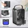 HAUEA Personal Air Cooler Portable Air Conditioning Fan, 3 in 1 Mini Evaporative Cooler with 7 Colors Night Light and 2H/4H Timer, 3 Wind Speeds Mini Air Conditioner, Perfect for Home Office Bedroom