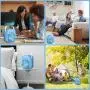 Portable Air Cooler, Mini Air Conditioner, 4 in 1 Personal Evaporative Cooler, Humidifier, Purifier with 7 Colors LED Light, 3 Speed Desktop Cooling Fan for Home, Room, Office
