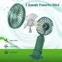 Viinffu Handheld Fan, Portable Personal Fan with Adjustable 3 Speeds, 4000mAh Battery Operated Last for 10 hours, Desk USB Mini Cooling Fan for Outdoor, Indoor, Dark Green Viinffu Handheld Fan, Portable Personal Fan with Adjustable 3 Speeds, 4000mAh Battery Operated Last for 10 hours, Desk USB Mini Cooling Fan for Outdoor, Indoor, Dark Green