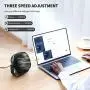 SmartDevil Small USB Desk Fan, 3 Speeds Portable Personal Desktop Table Fan with Pasteable Hook, Dual 360° Adjustment Mini Fan, Quiet Operation, for Home Office Car Outdoor Travel (Black) SmartDevil Small USB Desk Fan, 3 Speeds Portable Personal Desktop Table Fan with Pasteable Hook, Dual 360° Adjustment Mini Fan, Quiet Operation, for Home Office Car Outdoor Travel (Black)