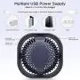Mini USB Desk Fan Battery Operated, Duoai 2500mAh Desktop Rechargeable Small Quiet Personal Fans Portable with 360°Rotation 3 Speeds for Office Home Library Dorm Bedroom Car Outdoor Travel, Blue Mini USB Desk Fan Battery Operated, Duoai 2500mAh Desktop Rechargeable Small Quiet Personal Fans Portable with 360°Rotation 3 Speeds for Office Home Library Dorm Bedroom Car Outdoor Travel, Blue