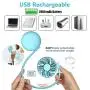 Newest Neck Fan Portable,Handheld Stroller Fan,SZTMBF Hand Free Personal Super Mini Fans Multi Purpose with Overall Flexible Neckband,360 Degree Free Rotation /3 Speeds/7 LED Lights(Blue) Newest Neck Fan Portable,Handheld Stroller Fan,SZTMBF Hand Free Personal Super Mini Fans Multi Purpose with Overall Flexible Neckband,360 Degree Free Rotation /3 Speeds/7 LED Lights(Blue)
