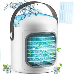 portable Air Conditioner,3-in-1 Personal Evaporative Air cooler with Ice Packs,2500 mAh Battery
