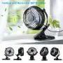 KEYNICE USB Desk Fan, 4 Inch Table Fans, Mini Clip on Fan, Portable Cooling Fan with 2 Speed, USB Powered Stroller Fan, 360° Rotate USB Fan, Personal Quiet Electric Fan for Home Office Camping- Black KEYNICE USB Desk Fan, 4 Inch Table Fans, Mini Clip on Fan, Portable Cooling Fan with 2 Speed, USB Powered Stroller Fan, 360° Rotate USB Fan, Personal Quiet Electric Fan for Home Office Camping- Black