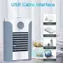 Portable Air Conditioner, Personal Air Cooler, Mini Air Conditioner with 2 Fan Speeds, 4 Colors LED Lights, Personal Air Conditioner for Small Room/Office/Dorm/Bedroom (Silver/plug-in version) Portable Air Conditioner, Personal Air Cooler, Mini Air Conditioner with 2 Fan Speeds, 4 Colors LED Lights, Personal Air Conditioner for Small Room/Office/Dorm/Bedroom (Silver/plug-in version)