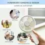 LÄTT LIV Mini Handheld Fan Portable 3 Speed Adjustable Powerful Small Personal Fans with USB Rechargeable Battery Eyelash Fan for Travel Office Home, White