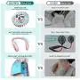MILPROX F4 Portable Neck Fan,Rechargeable Hands Free Bladeless Personal Mini Fans,3 Speeds 70 Air Outlet, Adjustment Wearable Personal Cooling Fan for Traveling,Sports, Office - Pink MILPROX F4 Portable Neck Fan,Rechargeable Hands Free Bladeless Personal Mini Fans,3 Speeds 70 Air Outlet, Adjustment Wearable Personal Cooling Fan for Traveling,Sports, Office - Pink