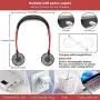 USB Personal Sport Neck Fan Portable, Duoai 2500mAh Battery Operated Small Hanging Rechargeable Foldable Mini Neckband Fans with Dual Head 3 Speed LED Light for Women kids office Travel Outdoor, Red USB Personal Sport Neck Fan Portable, Duoai 2500mAh Battery Operated Small Hanging Rechargeable Foldable Mini Neckband Fans with Dual Head 3 Speed LED Light for Women kids office Travel Outdoor, Red