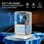 Ankipo Portable Air Conditioner, Mini Personal Air Cooler, Oscillating Small Evaporative Air Cooler Desk Fan Space Cooler and Mist Humidifier with Timer, 3 Speeds for Home Office Bedroom Dorm