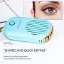 Awhoas USB Mini Portable Fan Rechargeable Eyelash Fan Dryer Electric Bladeless Handheld Air Conditioning Cooling Refrigeration Fan for Eyelash Extension(Blue) Awhoas USB Mini Portable Fan Rechargeable Eyelash Fan Dryer Electric Bladeless Handheld Air Conditioning Cooling Refrigeration Fan for Eyelash Extension(Blue)