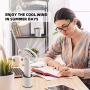 DEKOPRO Handheld Fan Portable Personal Fan Mini Hand Held Fan with USB Rechargeable Battery, Personal Desk Table Fan with Base, Chargeable Fan Oscillating Fan 5 Modes for Home Office Travel Outdoor