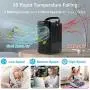 Portable Air Conditioner Fan, Mini Personal Air Cooler, Evaporative Ice Cooling Fan with 3 Speeds 7 Colors, Super Quiet Desktop Small Humidifier Misting Fan for Room, Bedroom, Office Portable Air Conditioner Fan, Mini Personal Air Cooler, Evaporative Ice Cooling Fan with 3 Speeds 7 Colors, Super Quiet Desktop Small Humidifier Misting Fan for Room, Bedroom, Office