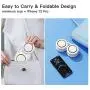 HLNIAO Portable Neck Fan, Bladeless Hanging Neck Fan, USB Rechargeable Personal Mini Fan, Neck cooler with 3 Speed Wind for Women and Men, Fashion Neck Air Conditioner for Sports Outdoor Indoor White