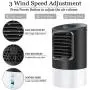 Portable Air Conditioner Fan, 2021NEW Personal Air Conditioner with 7 Colors Light, Quiet Mini Air Conditioner Portable, 3 Speeds Desk Air Conditioner, Personal Mini AC Unit, Misting Personal AC Portable Air Conditioner Fan, 2021NEW Personal Air Conditioner with 7 Colors Light, Quiet Mini Air Conditioner Portable, 3 Speeds Desk Air Conditioner, Personal Mini AC Unit, Misting Personal AC
