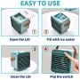 Portable Air Conditioner Rechargeable Evaporative Air Conditioner Fan Mini Air Conditioner Humidifier Atomizing Fan 3-in-1 With Leather Handle 3-Speed Adjustable Suitable for Office Home Camping and Outdoor Activities