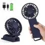 VHENJOY Personal Fan, 2 in 1 Handheld and Desktop Fan, Two sets of fan blades Portable Fan, 4 Speeds Airflow Mini Fan with Rechargeable Batteries, 4-12 Hours Working Time for Home Office Travel(Blue) VHENJOY Personal Fan, 2 in 1 Handheld and Desktop Fan, Two sets of fan blades Portable Fan, 4 Speeds Airflow Mini Fan with Rechargeable Batteries, 4-12 Hours Working Time for Home Office Travel(Blue)