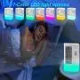 Portable Air Cooler, Personal Desktop Mini Air Conditioning Fan with 7-color LDE night light, Evaporative Cooler Air Humidifier, for Office Bedroom.