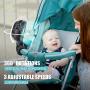 Portable Stroller Fan, Use As Power Bank, 55H 12000mAh Battery Operated Fan Flexible Tripod Baby Car Seat Fan, Personal Mini Handheld/Desk/Small Clip On Fans For Stroller, Carseat, Beach, Bed, Camping