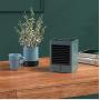 Mini Air Conditioner Portable Fan for Small Room, Cold Wind Personal USB Air Cooler Evaporative Conditioner with 3 Wind Speeds Cooling Fan (Blue)