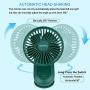 Clip on Fan Gitsiee Rotatable Personal Fan with 3 Speeds Battery Operated Auto Oscillation Mini Fan Portable Clip Fan Stroller Fan for Outdoor Camper Indoor Treadmill Personal Office Desk