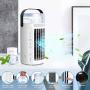 Portable Air Conditioner Fan, MAXROCK Personal Mini Evaporative Air Cooler 3 Speed Super Quiet Desk Air Cooling Fan 7 Colors LED Light Humidifier for Small Room Home Office Camping Car Outdoor