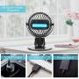 Clip on Fan, OCDAY Mini Portable Fan, Small Desk Fan Stroller Fan with 3 Speeds 360°Rotation, USB/ Battery Operated Fan, Rechargeable Bed Fan, Quiet Personal Fan for Gym Office Kitchen Car Camping