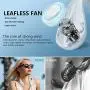 The Portable Neck Fan From Popular Earphone Design,The Leafless Neck Fan Perfect For Personal Fan,with Features,Like USB Mini Fan, Ultra-Quiet, Battery Powered Fan, Suitable For Outdoor Sports