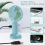 portable fan, handheld mini fan rechargeable, 3 adjustable speed portable mister for outdoors, Personal fan of exquisite fashion for travel, outdoor hiking (blue) portable fan, handheld mini fan rechargeable, 3 adjustable speed portable mister for outdoors, Personal fan of exquisite fashion for travel, outdoor hiking (blue)