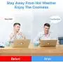 Tongtai Mini Air Conditioner,Portable Small Air Conditioners Fan Portable AC with 3 Wind Speeds&7 Colourful Light&Humidify,Personal Desktop Air Cooler for Office Home Room