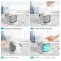 Portable Air Conditioner 4 in 1 Personal Air Cooler Fan with 4 Ice Tray USB Rechargeable Mini Quiet Evaporative Humidifier Fan with 7 LED Light Battery Operated 3-Speed Desktop Cooler for Home/Office