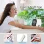 Portable Air Conditioner, Evaporative Personal Air Cooler Desk Fan, Rechargeable Mini AC with 3 Speeds, LED Light, Small Humidifier Fan for Home Office Bedroom Travel