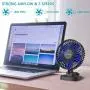 OPOLAR USB Desk Fan, Small but Mighty, Quiet Portable Fan for Desktop Office Table, 40° Adjustment for Better Cooling, 3 Speeds, 4.9 ft Cord