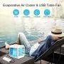 Personal Air Conditioner, Portable Air Conditioners with Icebox, Mini Air Conditioner with 3 Speeds, Table Fan for Room & Office, Air Humidifier, Air Cooler with USB Cable, Quiet, 7-Color Night Light Personal Air Conditioner, Portable Air Conditioners with Icebox, Mini Air Conditioner with 3 Speeds, Table Fan for Room & Office, Air Humidifier, Air Cooler with USB Cable, Quiet, 7-Color Night Light