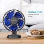 OPOLAR USB Desk Fan, Small but Mighty, Quiet Portable Fan for Desktop Office Table, 40° Adjustment for Better Cooling, 3 Speeds, 4.9 ft Cord