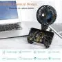 Mini Handheld Personal Portable Fan, Baby Stroller Fan, Car Seat Fan, Desk Fan, with Flexible Tripod Fix on Stroller Student Bed Bike Crib Car Rides, USB or Battery Powered (Black) Mini Handheld Personal Portable Fan, Baby Stroller Fan, Car Seat Fan, Desk Fan, with Flexible Tripod Fix on Stroller Student Bed Bike Crib Car Rides, USB or Battery Powered (Black)