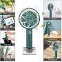 Handheld Fan Rechargeable MOHOO Mini Fan Portable 4 Speed Small Personal Fan 15¡ã Rotatable with Holder, Lanyard and Removable Guard for Desk Home Office Outdoor Beach Travelling