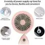 Portable Hand Free Neck Fan, 3 Speeds USB Rechargeable Battery Personal Mini Fans Headphone Neckband 360 Degree Rotation for Home, Camping, Office, Car Seat and Travel Outdoor (Pink)