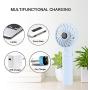 efluky 3 Speeds Mini Handheld Fan, Small Personal Portable Table Fan with USB Rechargeable 2500mAh Battery Operated Cooling Folding Electric Fan for Travel Office Room Household, 2-Inch,Blue