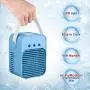 Portable Air Cooler, Mini Air Conditioner, 4 in 1 Personal Evaporative Cooler, Humidifier, Purifier with 7 Colors LED Light, 3 Speed Desktop Cooling Fan for Home, Room, Office